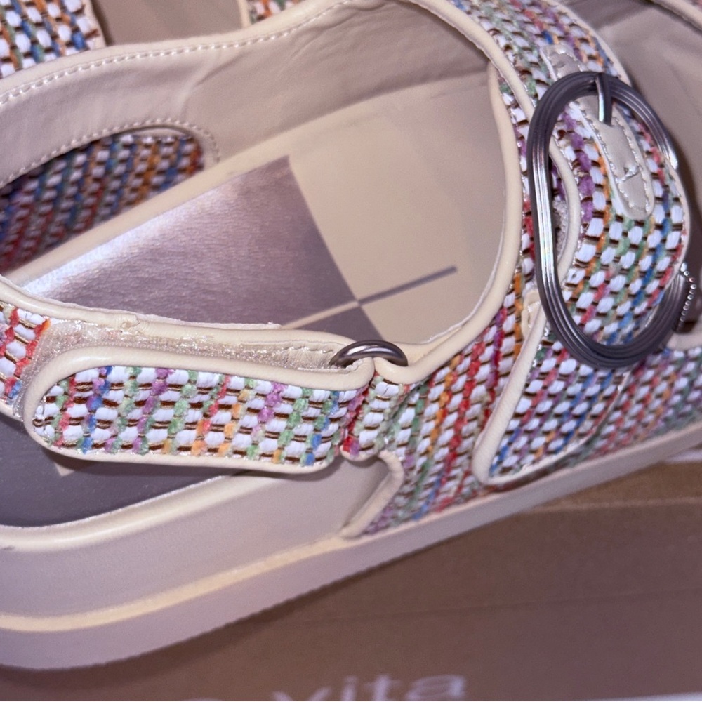 🆕 Womens Dolce Vita Multicolor Strappy Sandals - Size 9 🆕 - Picture 11 of 16